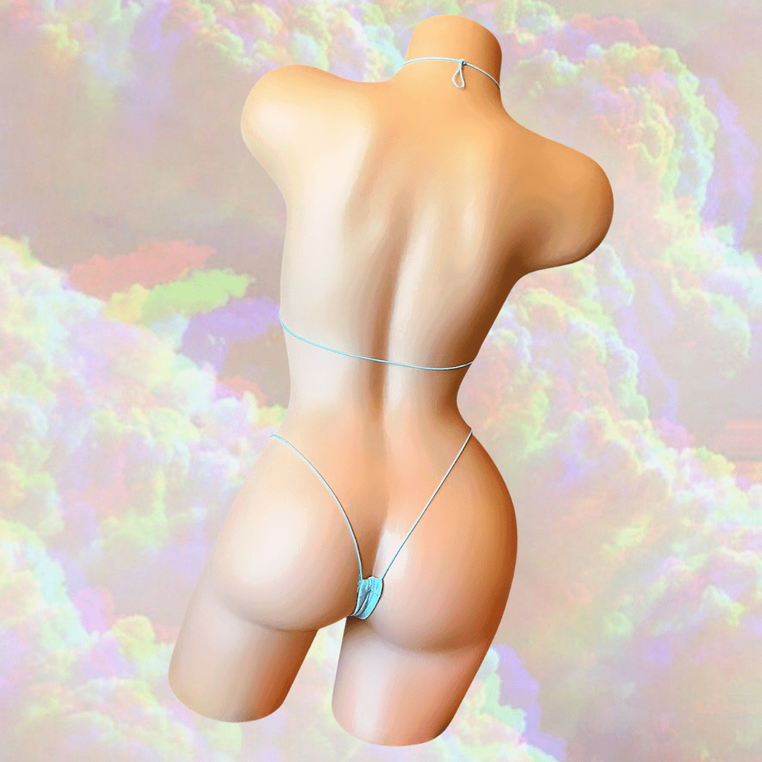 Baby Blue Microkini Set - GrlFriday Shop