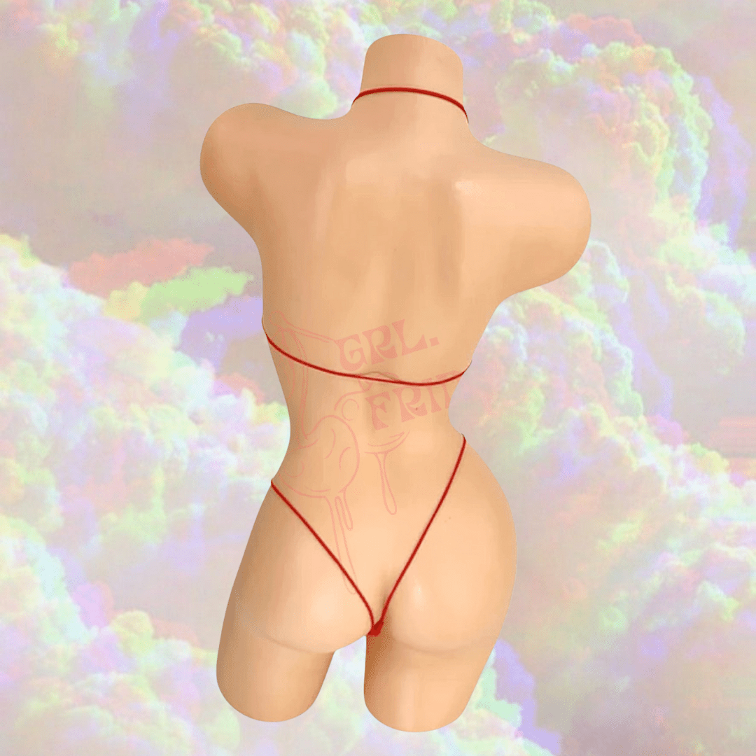 Cherry Red Microkini Set - GrlFriday Shop