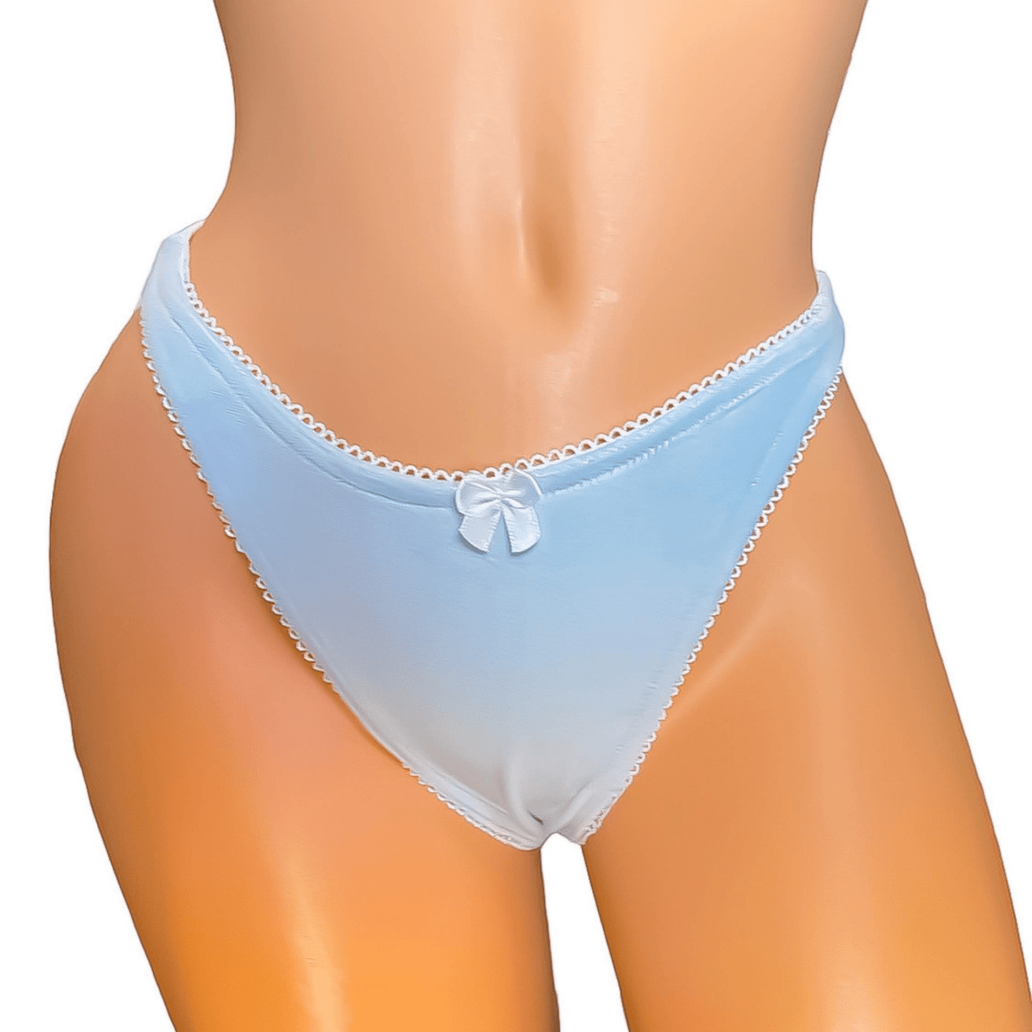 Pastel Blue Juicy C0uture Velour Velvet Thong Bikini Nanokini - EXOTIC DANCEWEAR - GrlFriday Shop