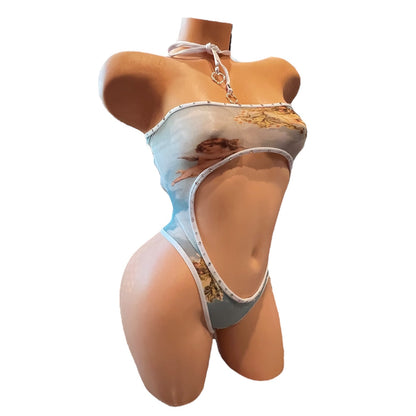 Angel Cutout One Piece - GrlFriday Shop
