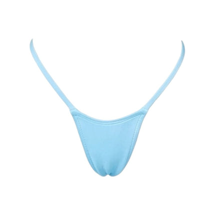 Baby Blue G String Thong Mini Tri-Kini Set - GrlFriday Shop