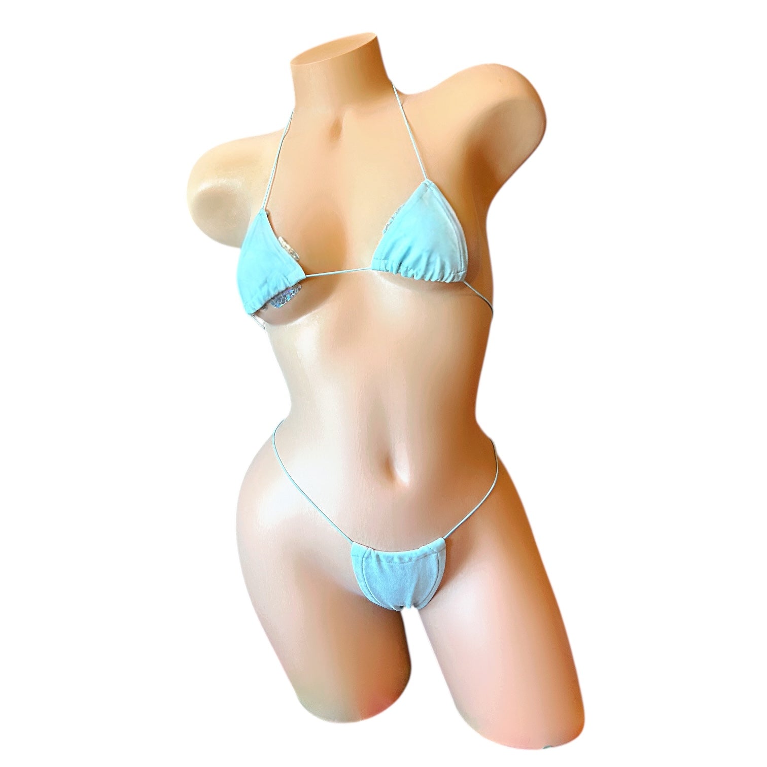 Baby Blue Microkini Set - GrlFriday Shop