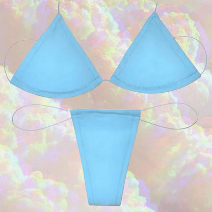 Baby Blue Microkini Set - GrlFriday Shop