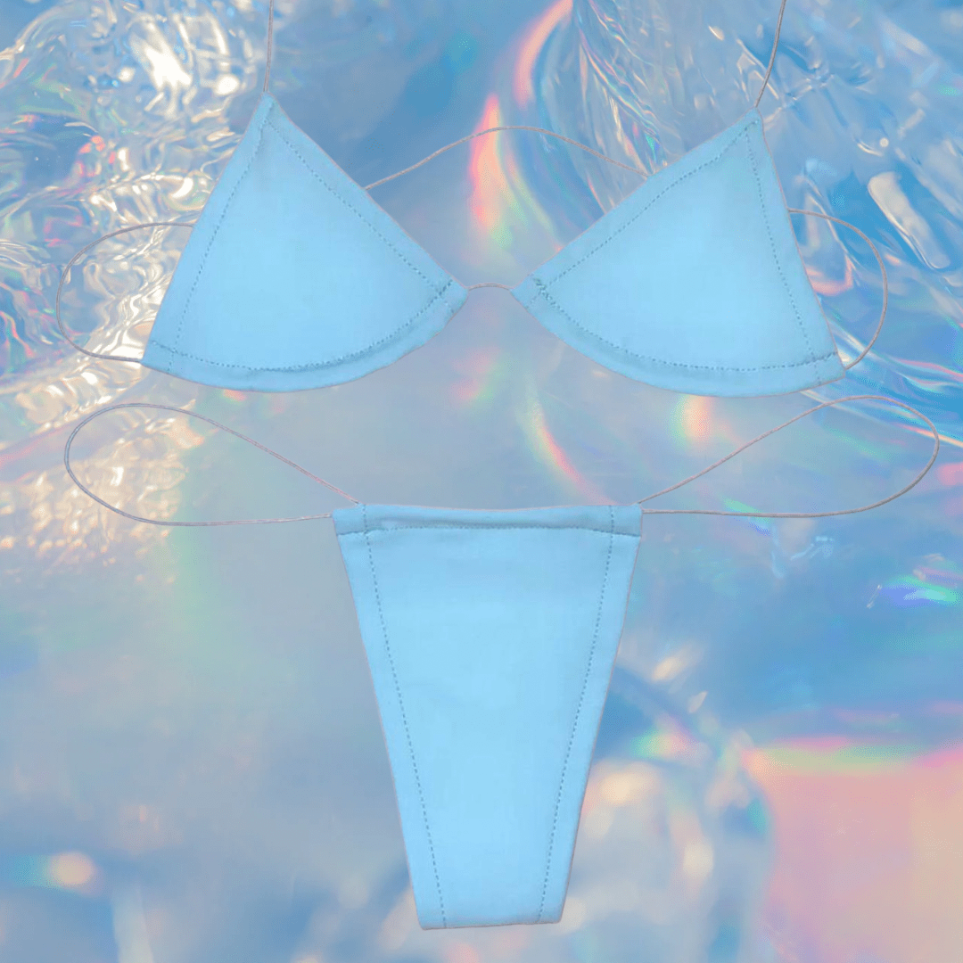 Baby Blue Microkini Set - GrlFriday Shop