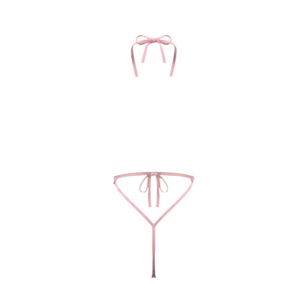 Baby Pink Deep-V Thong One-Piece - GrlFriday Shop