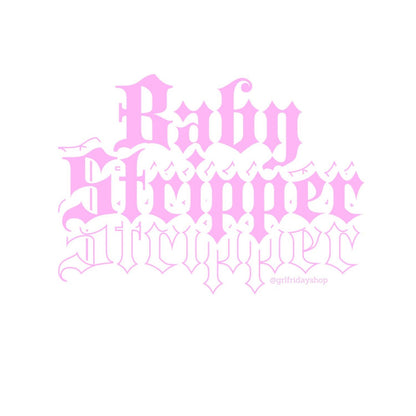 Baby Stripper Cropped Baby Tee - GrlFriday Shop