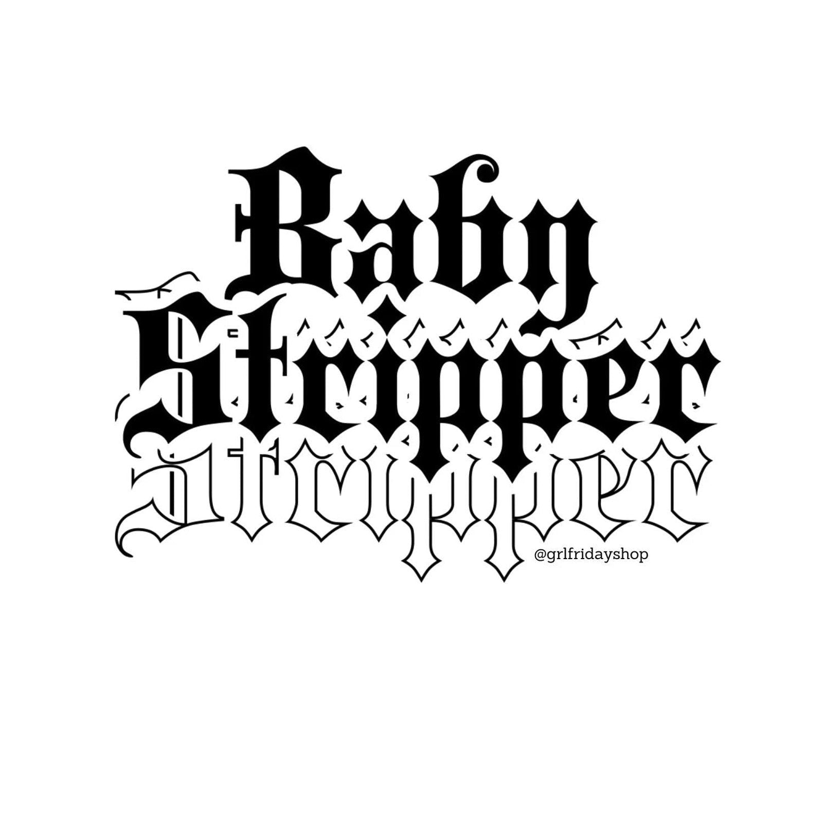 Baby Stripper Cropped Baby Tee - GrlFriday Shop