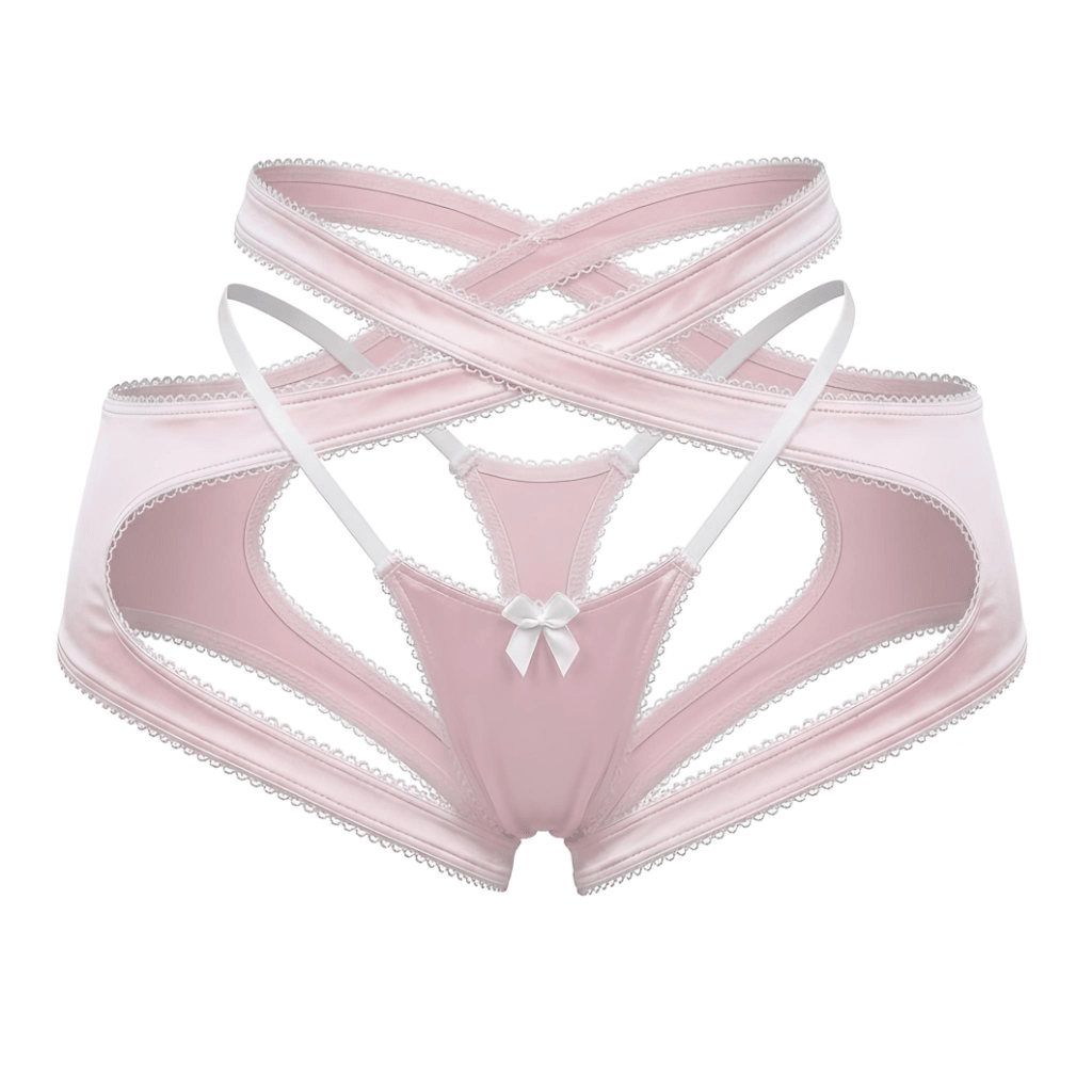Ballet Satin Criss-Cross Garter Belt - GrlFriday Shop