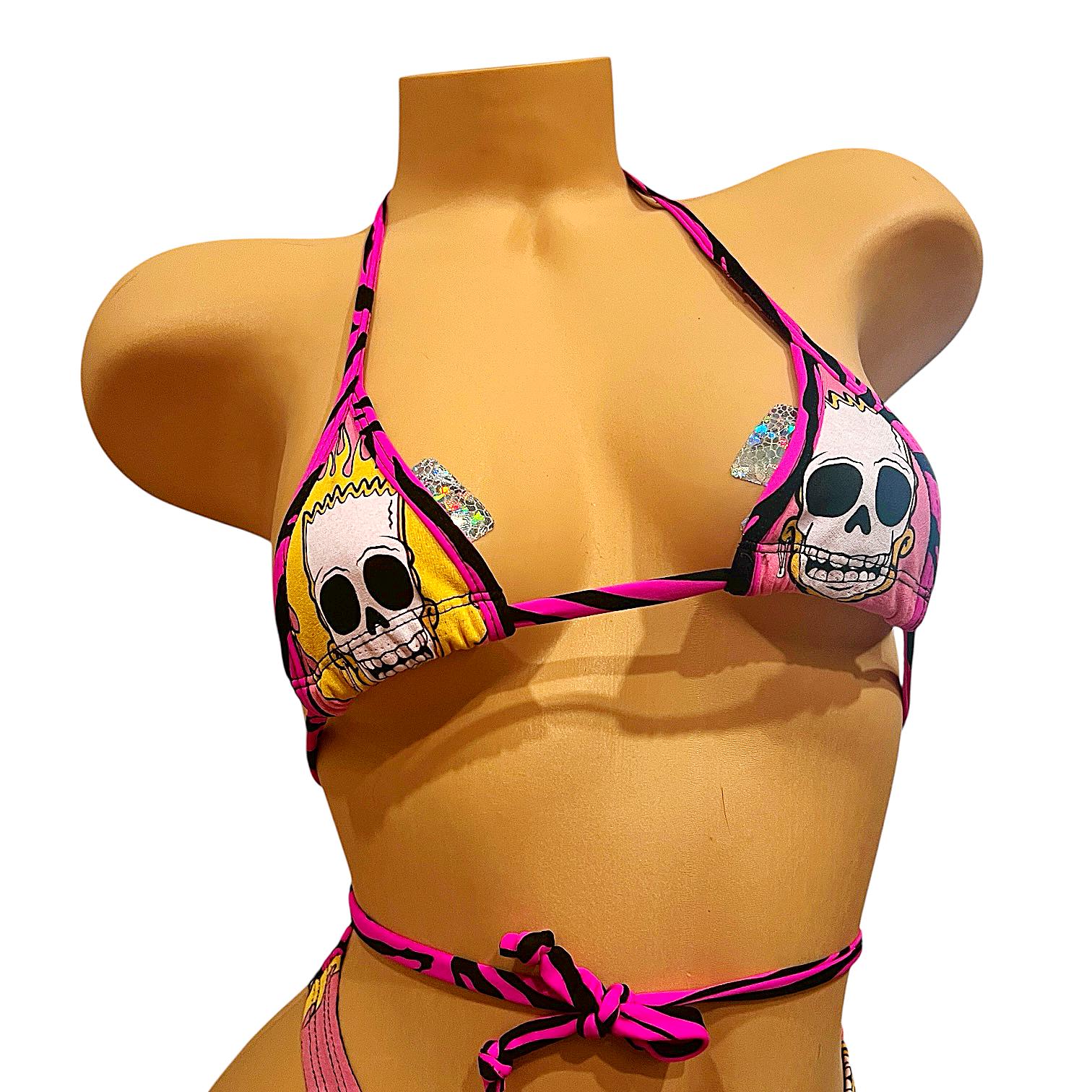 Bart Simpson Skull String Micro Bikini - GrlFriday Shop