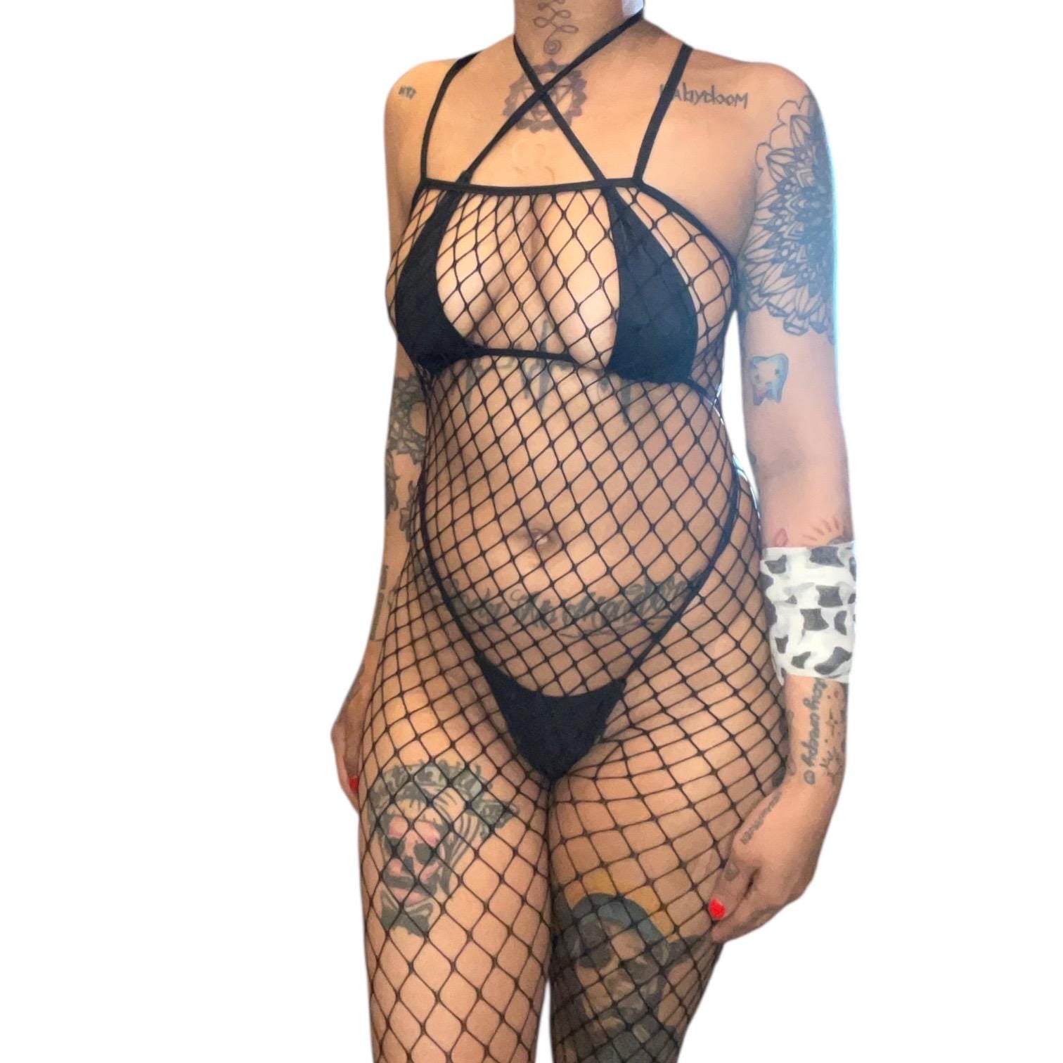 Black Fishnet Bodystocking - GrlFriday Shop