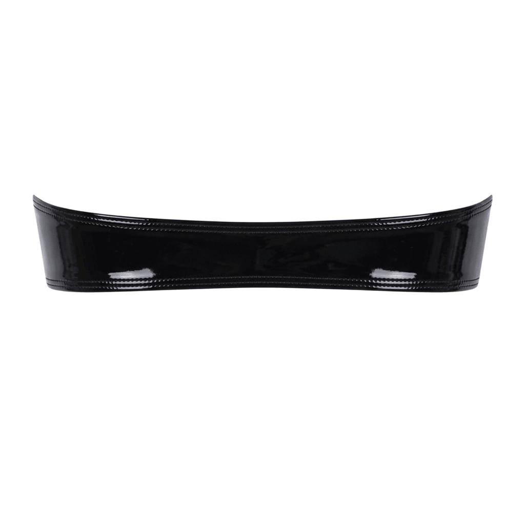 Black Latex Faux Leather Nanokini Microkini - GrlFriday Shop