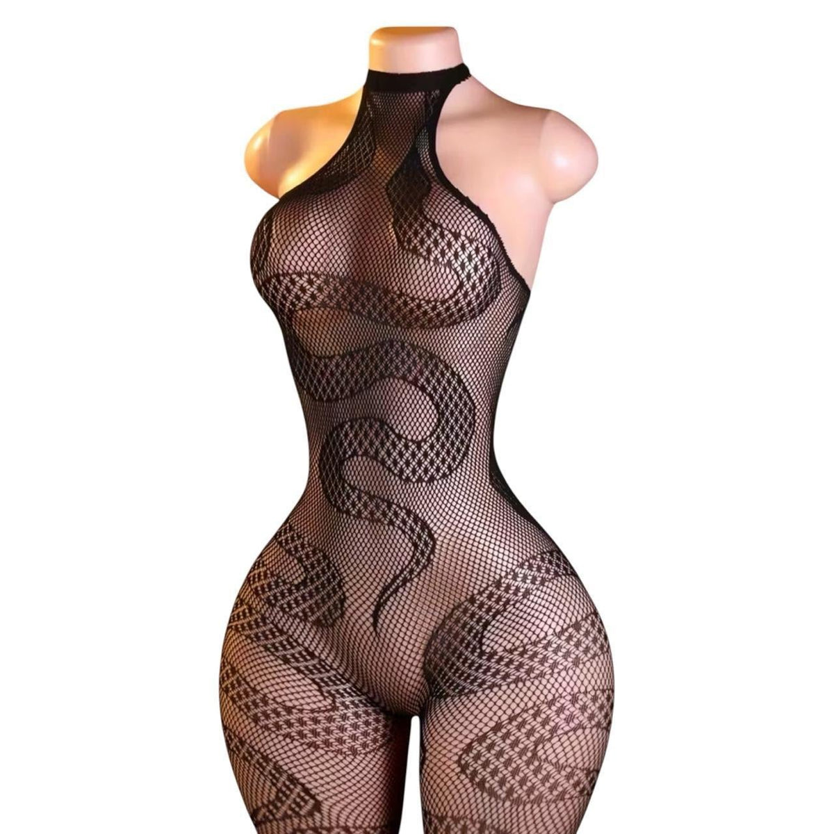 Black Snake Fishnet Bodystocking - GrlFriday Shop