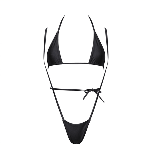 Black Tri - Kini Slingshot Set - GrlFriday Shop