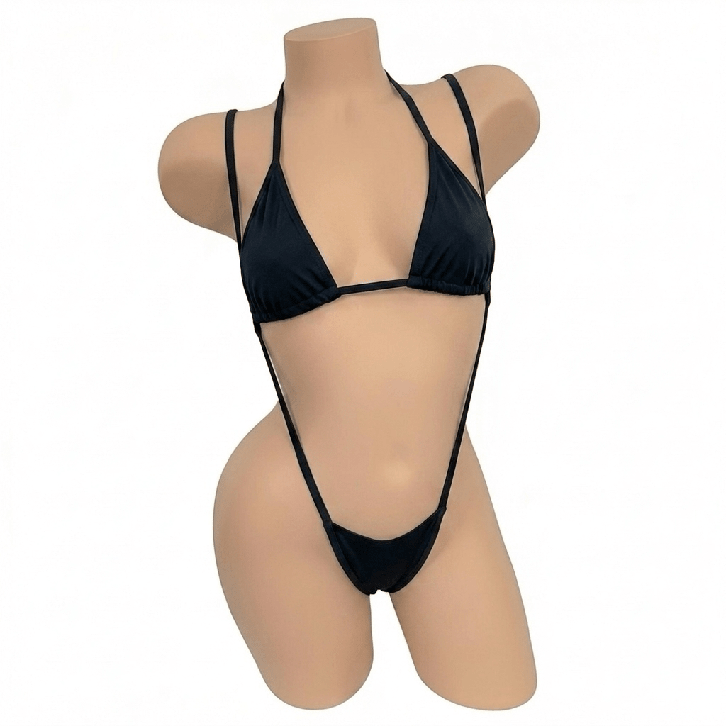 Black Tri - Kini Slingshot Set - GrlFriday Shop