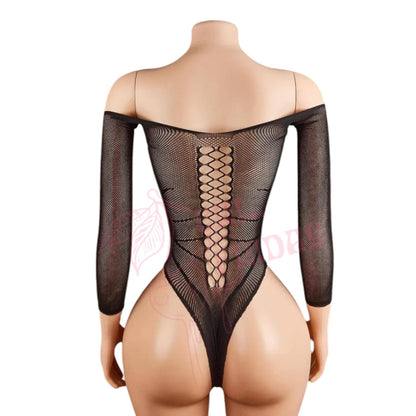 Black Widow Spider Fishnet Stripper Bodysuit - GrlFriday Shop