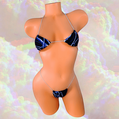 Blue Lightning Microkini Set - GrlFriday Shop
