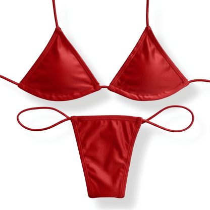 Cherry Red Microkini Set - GrlFriday Shop