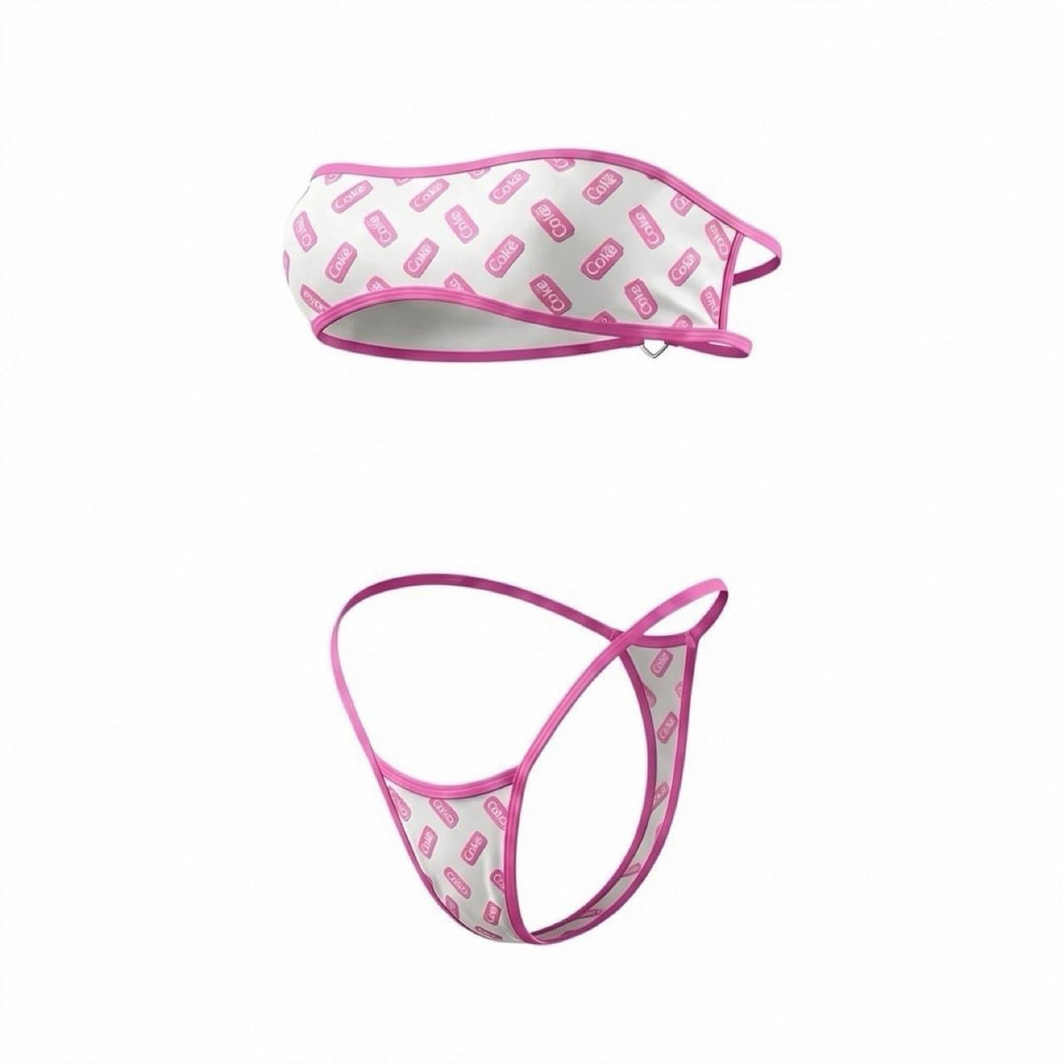 Diet Coke Bandeau Stripper Bikini - GrlFriday Shop