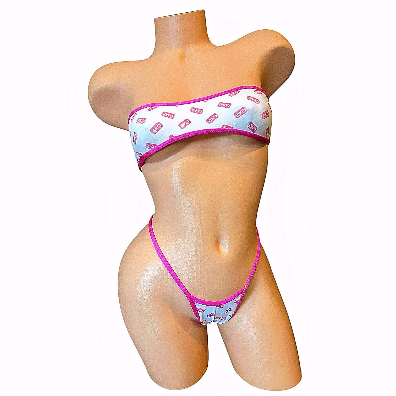 Diet Coke Bandeau Stripper Bikini - GrlFriday Shop