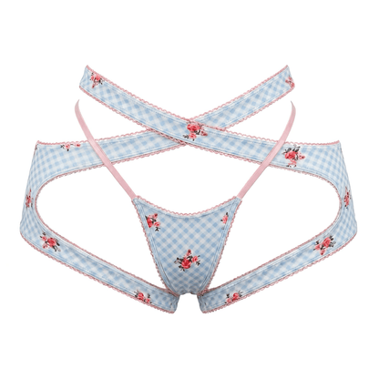 English Rose Criss-Cross Garter Belt - GrlFriday Shop