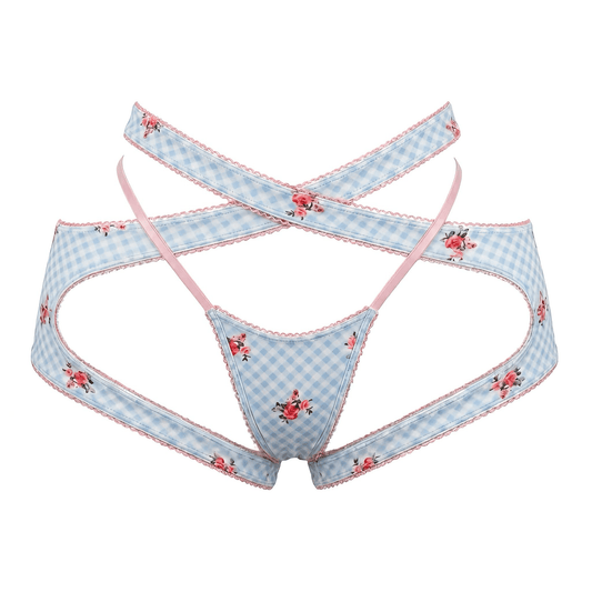 English Rose Criss-Cross Garter Belt - GrlFriday Shop
