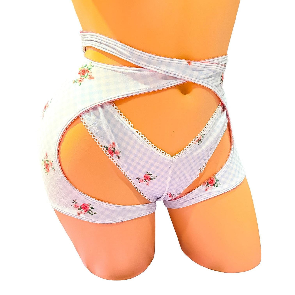 English Rose Criss-Cross Garter Belt - GrlFriday Shop