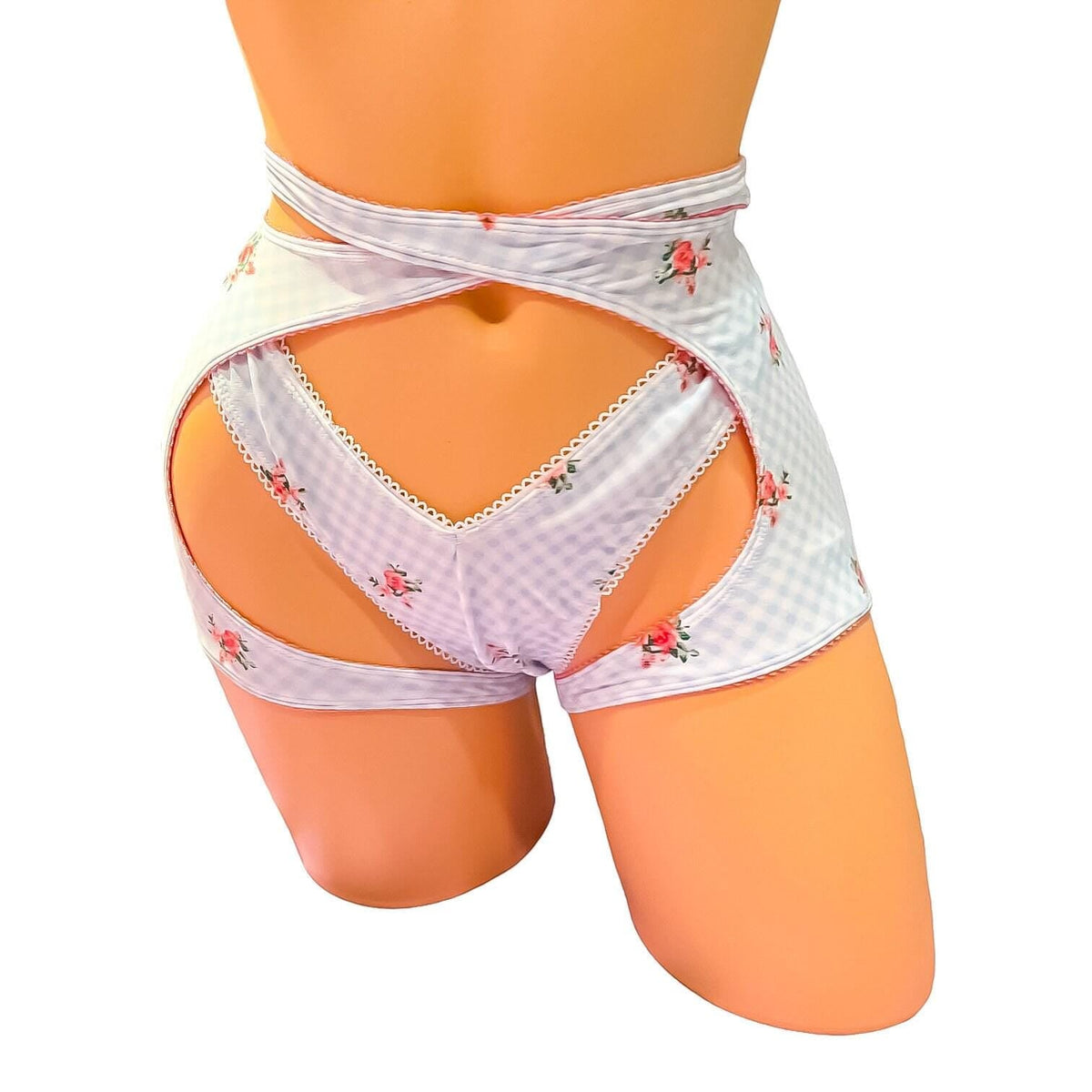 English Rose Criss-Cross Garter Belt - GrlFriday Shop