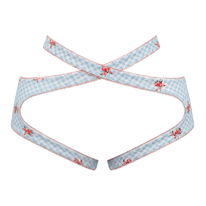 English Rose Criss-Cross Garter Belt - GrlFriday Shop