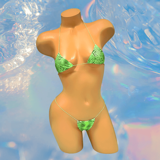 Green Python Microkini Set - GrlFriday Shop