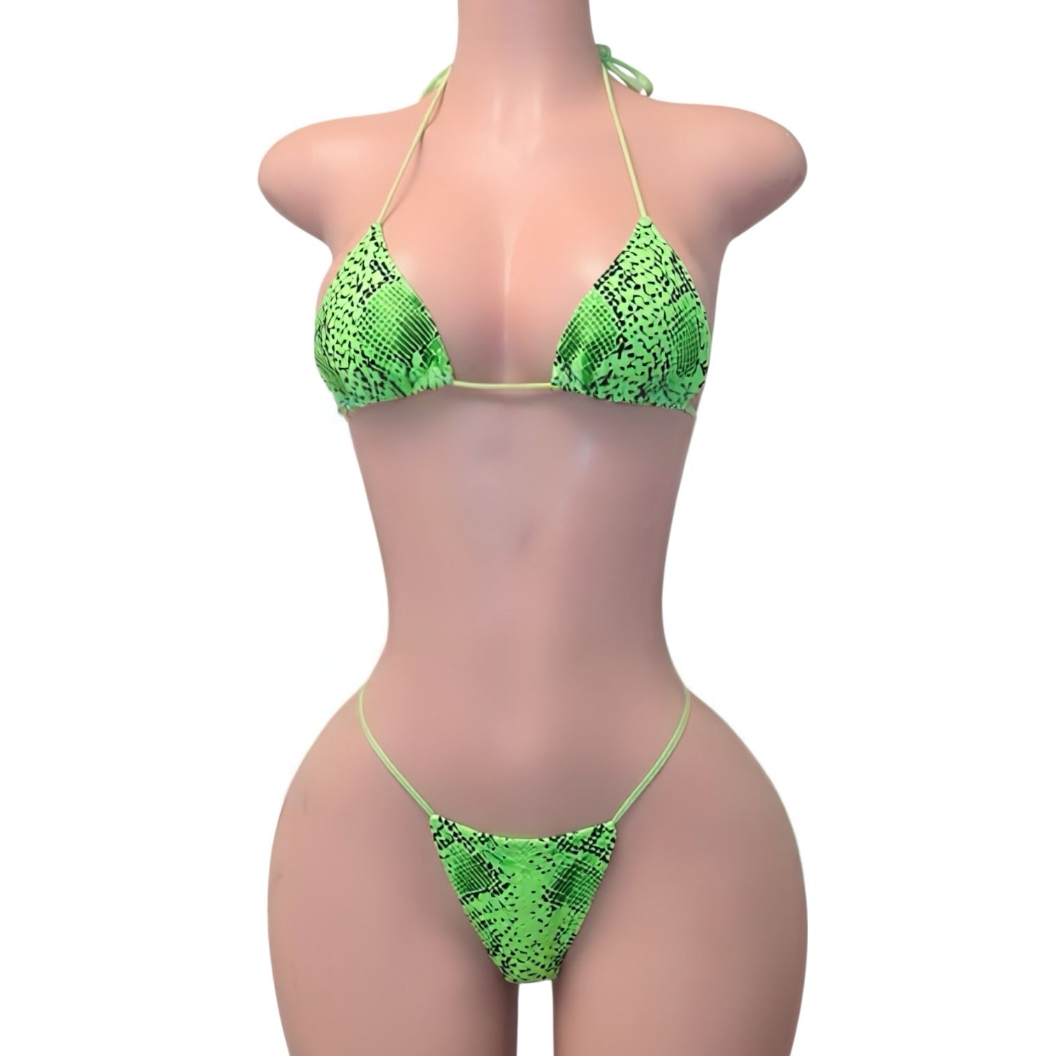 Green Python Microkini Set - GrlFriday Shop