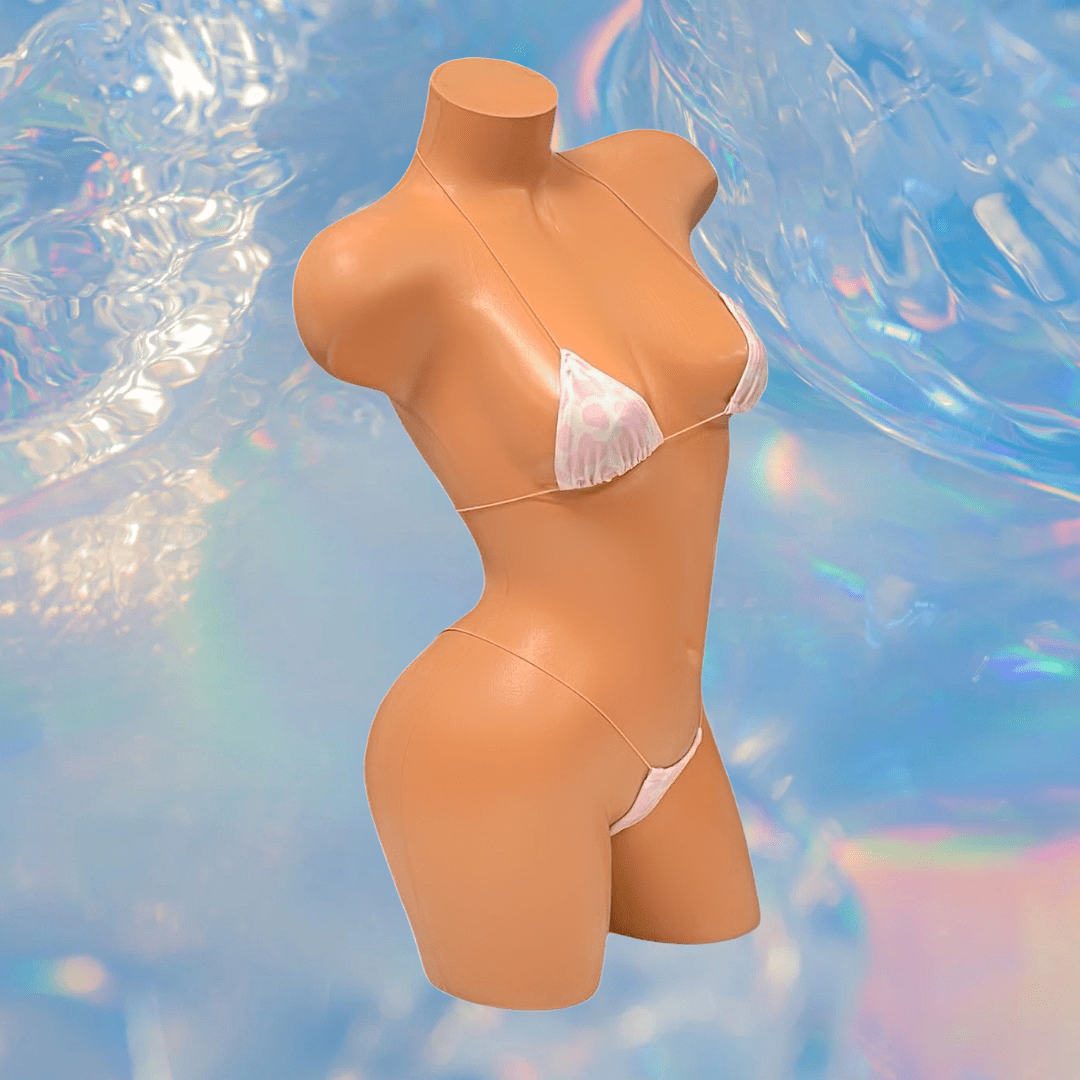 Holographic Cow Print Microkini Set - GrlFriday Shop