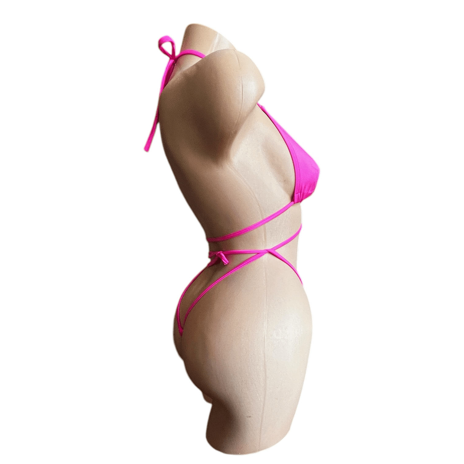Hot Pink G String Thong Mini Tri - Kini Set - GrlFriday Shop