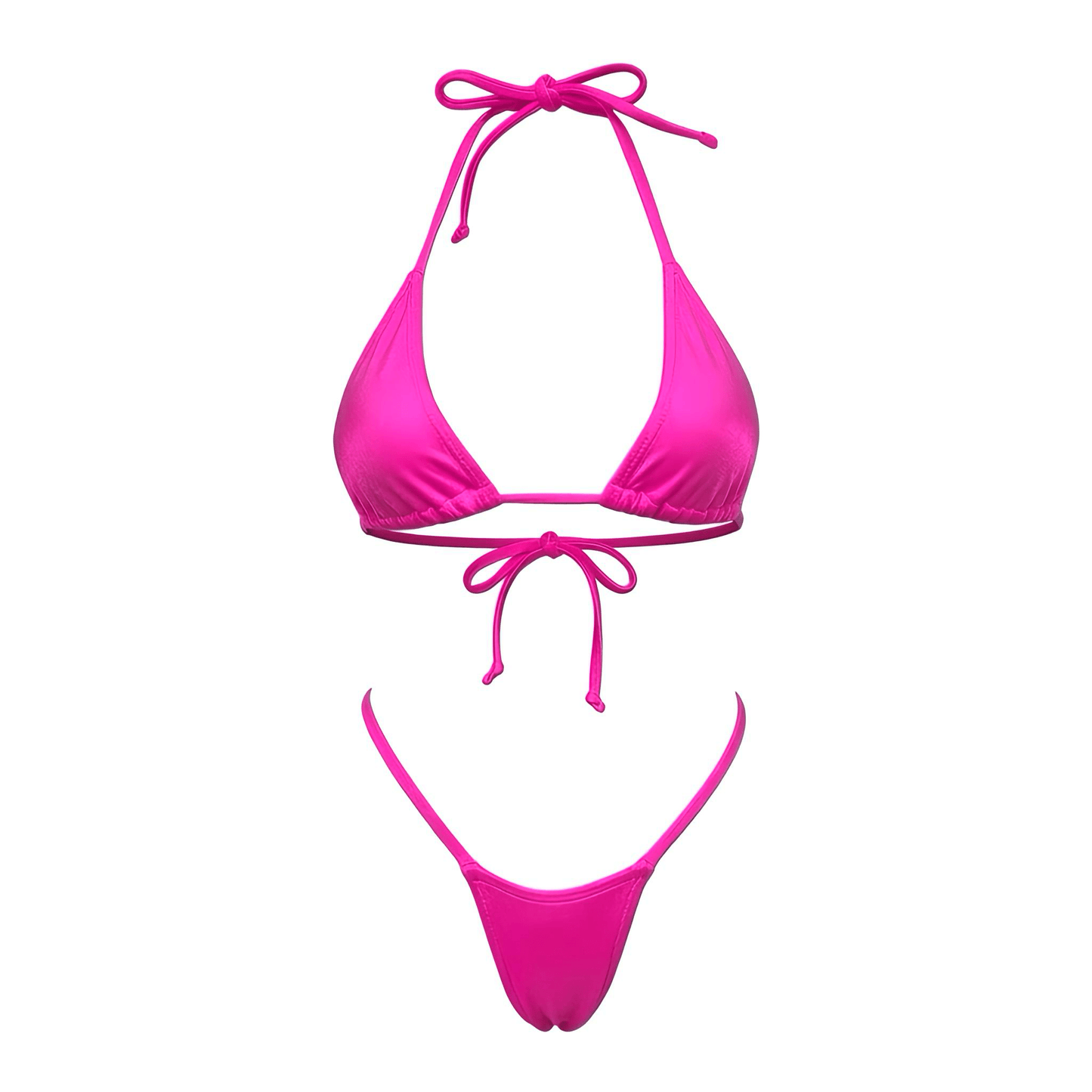 Hot Pink G String Thong Mini Tri - Kini Set - GrlFriday Shop