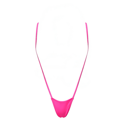 Hot Pink Tri - Kini Slingshot Thong Set - Microkini - GrlFriday Shop