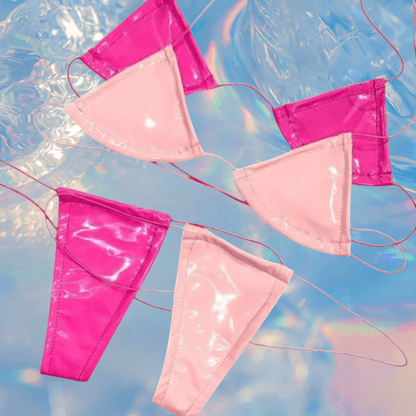 Latex Wet Look Vinyl Microkini Set - GrlFriday Shop