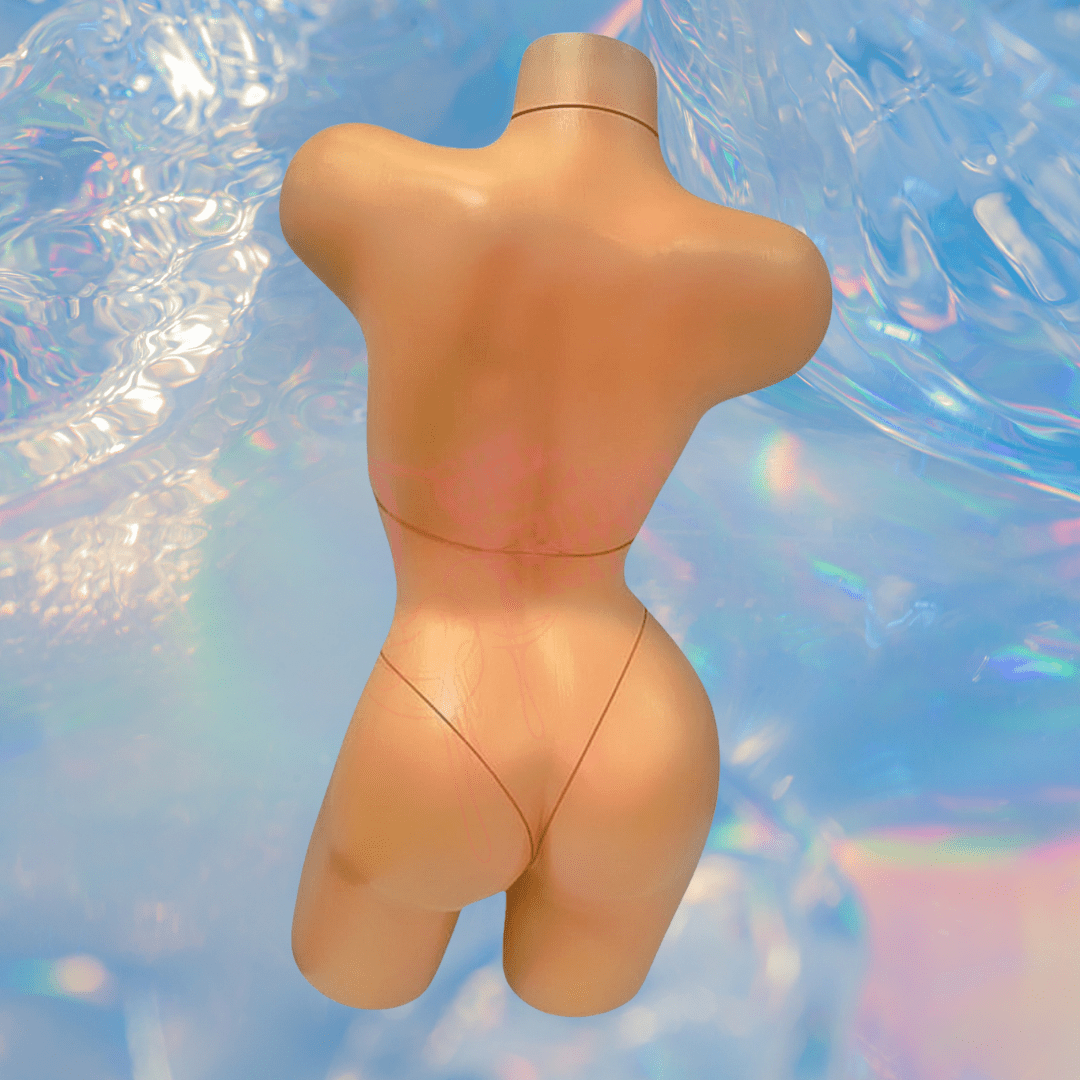 Latex Wet Look Vinyl Microkini Set - Red - GrlFriday Shop