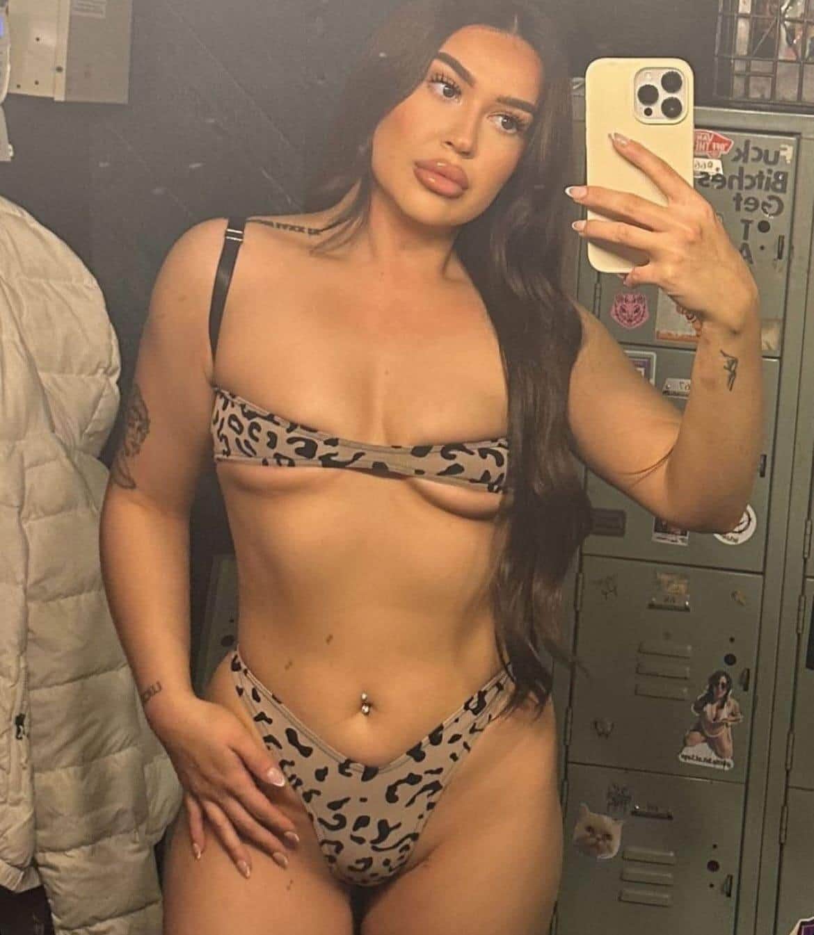 Leopard Print Mesh Thong Nanokini Set - GrlFriday Shop