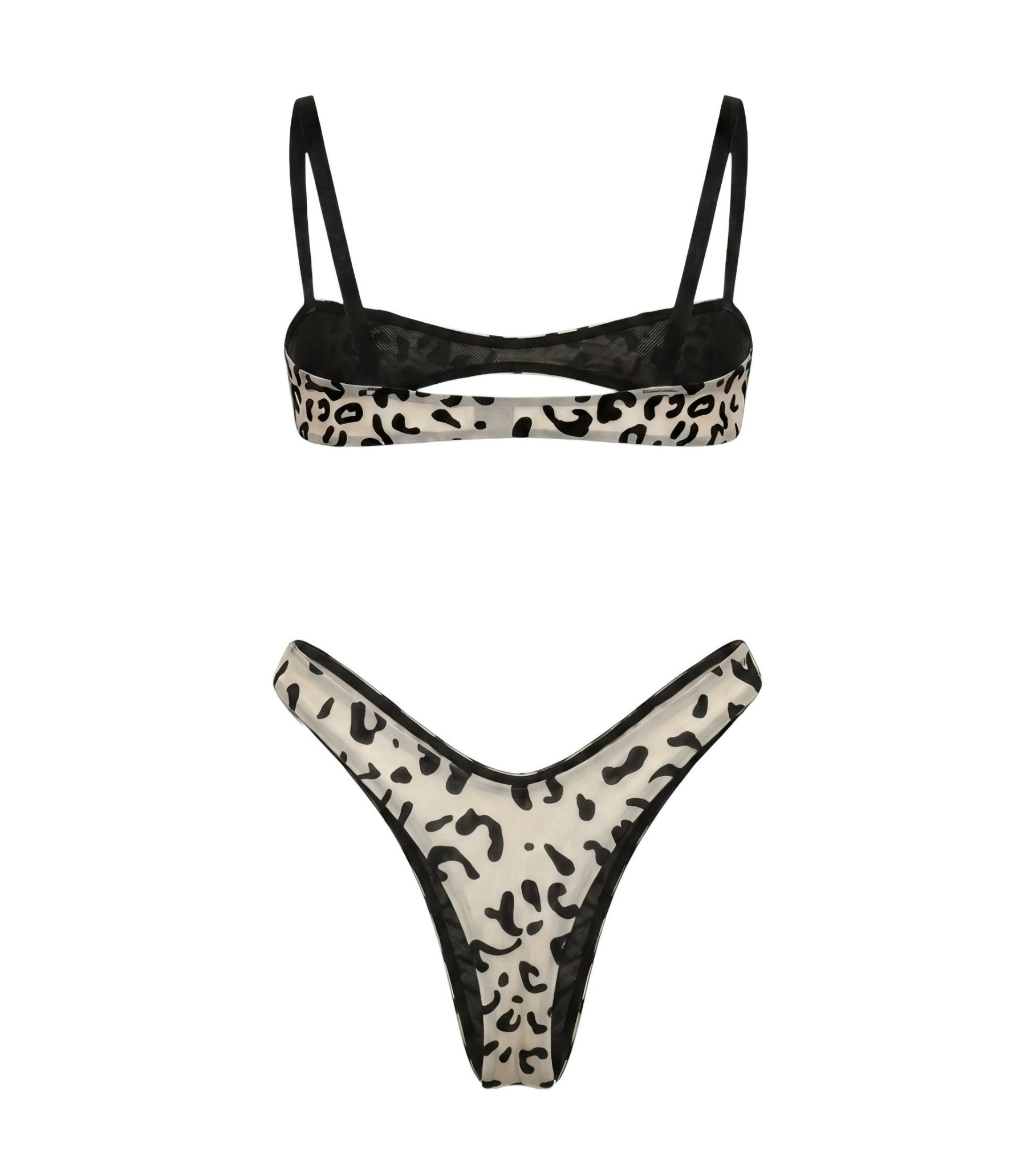 Leopard Print Mesh Thong Nanokini Set - GrlFriday Shop