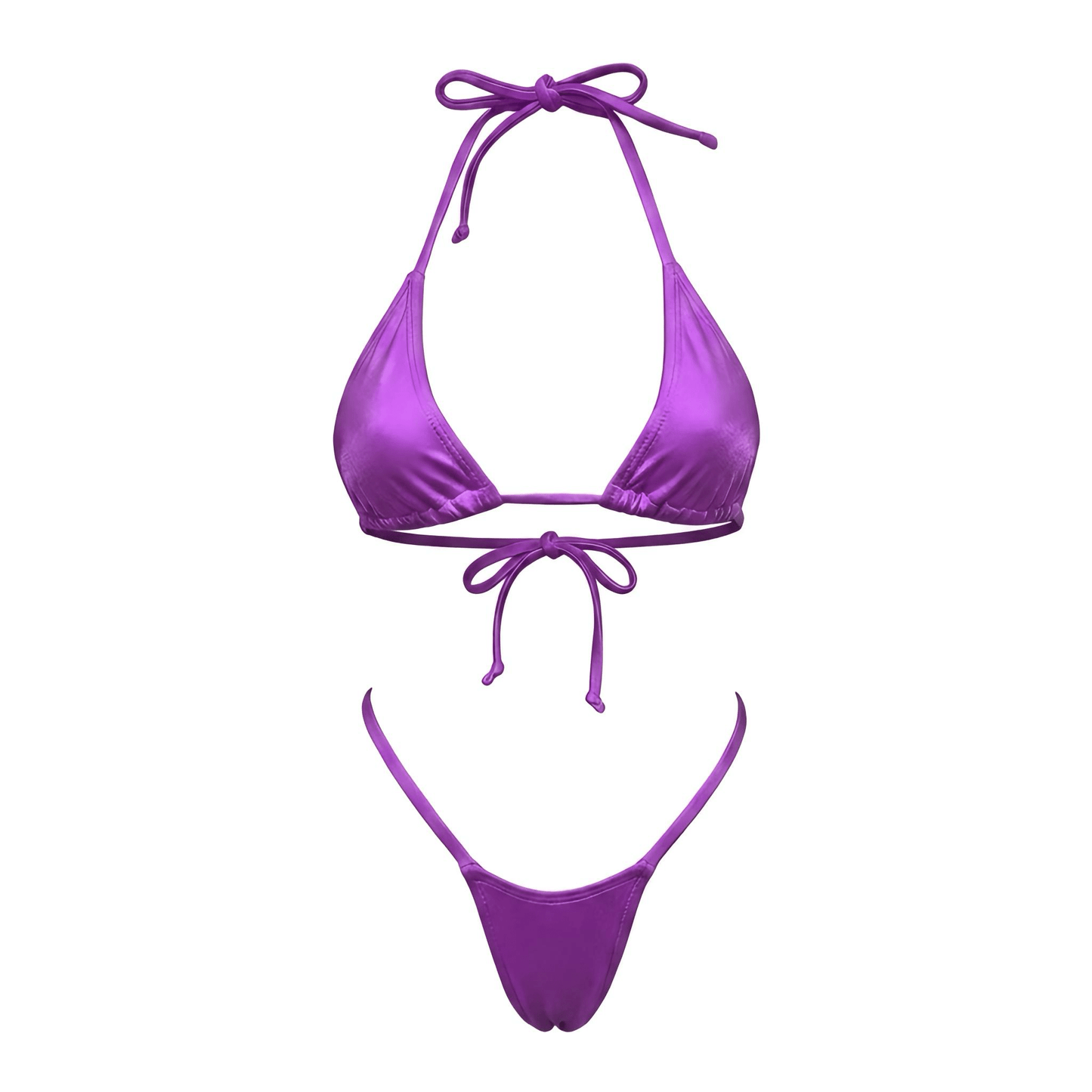 Magenta G String Thong Mini Tri - Kini Set - GrlFriday Shop