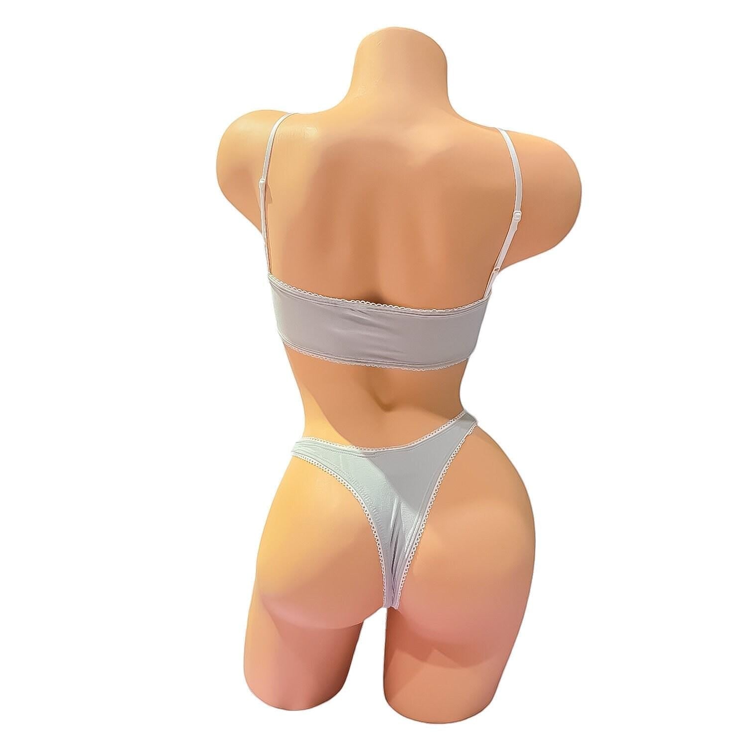 Nanokini Lingerie Set | Light Grey - GrlFriday Shop