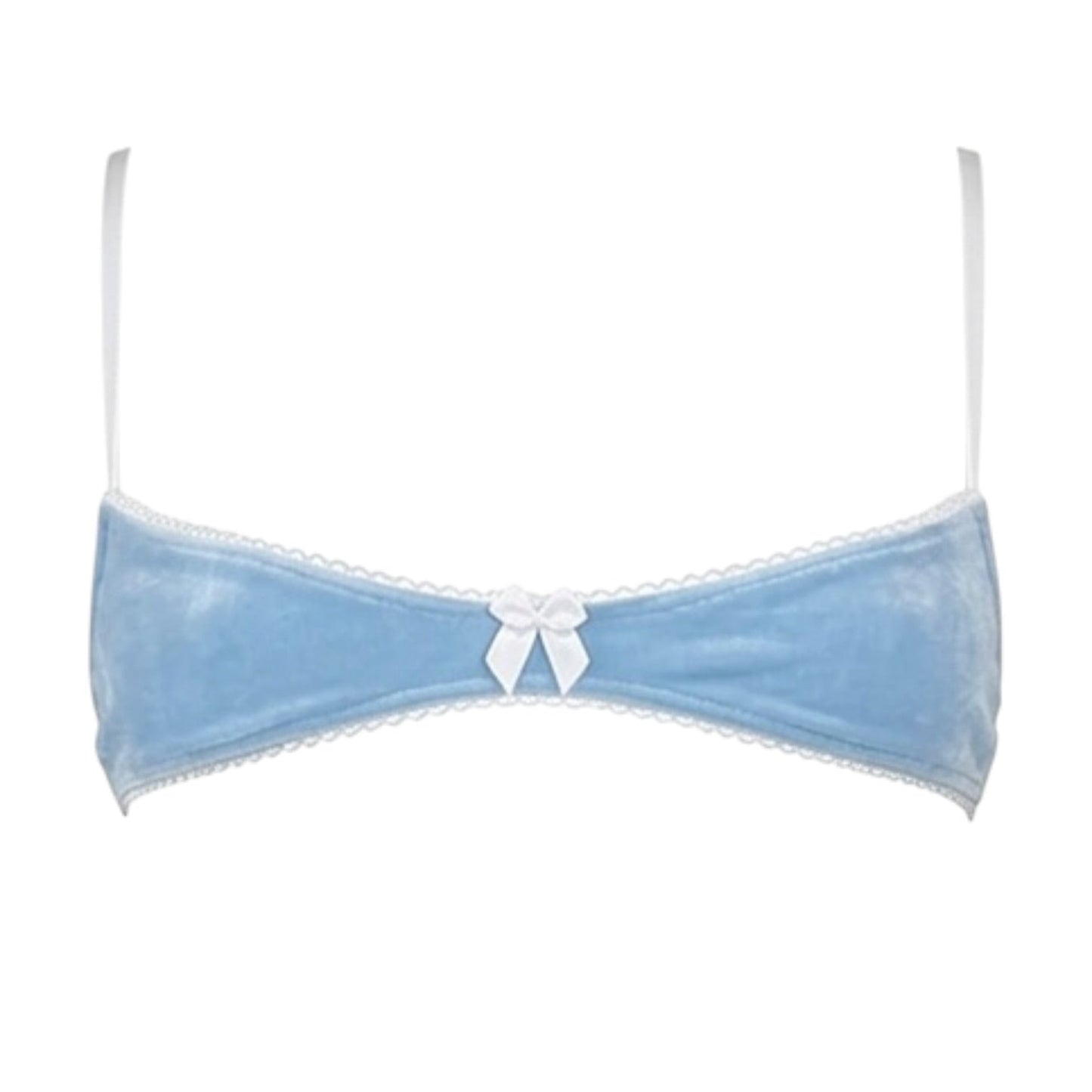 Nanokini Lingerie Set - Pastel Blue Juicy Couture Velour - GrlFriday Shop