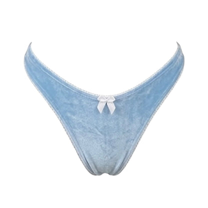 Nanokini Lingerie Set - Pastel Blue Juicy Couture Velour - GrlFriday Shop