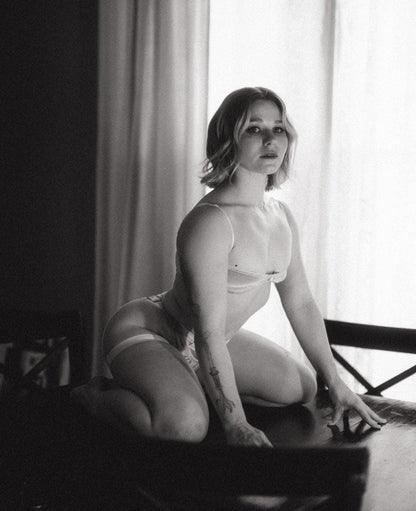 Nanokini Lingerie Set - Peach Velvet - GrlFriday Shop