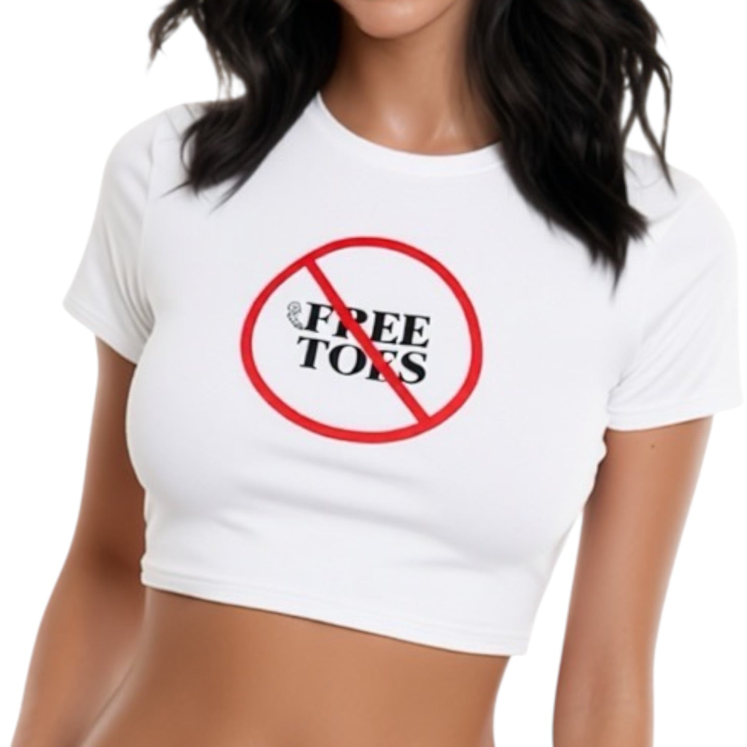 ‘NO FREE TOES’ Baby Tee - GrlFriday Shop
