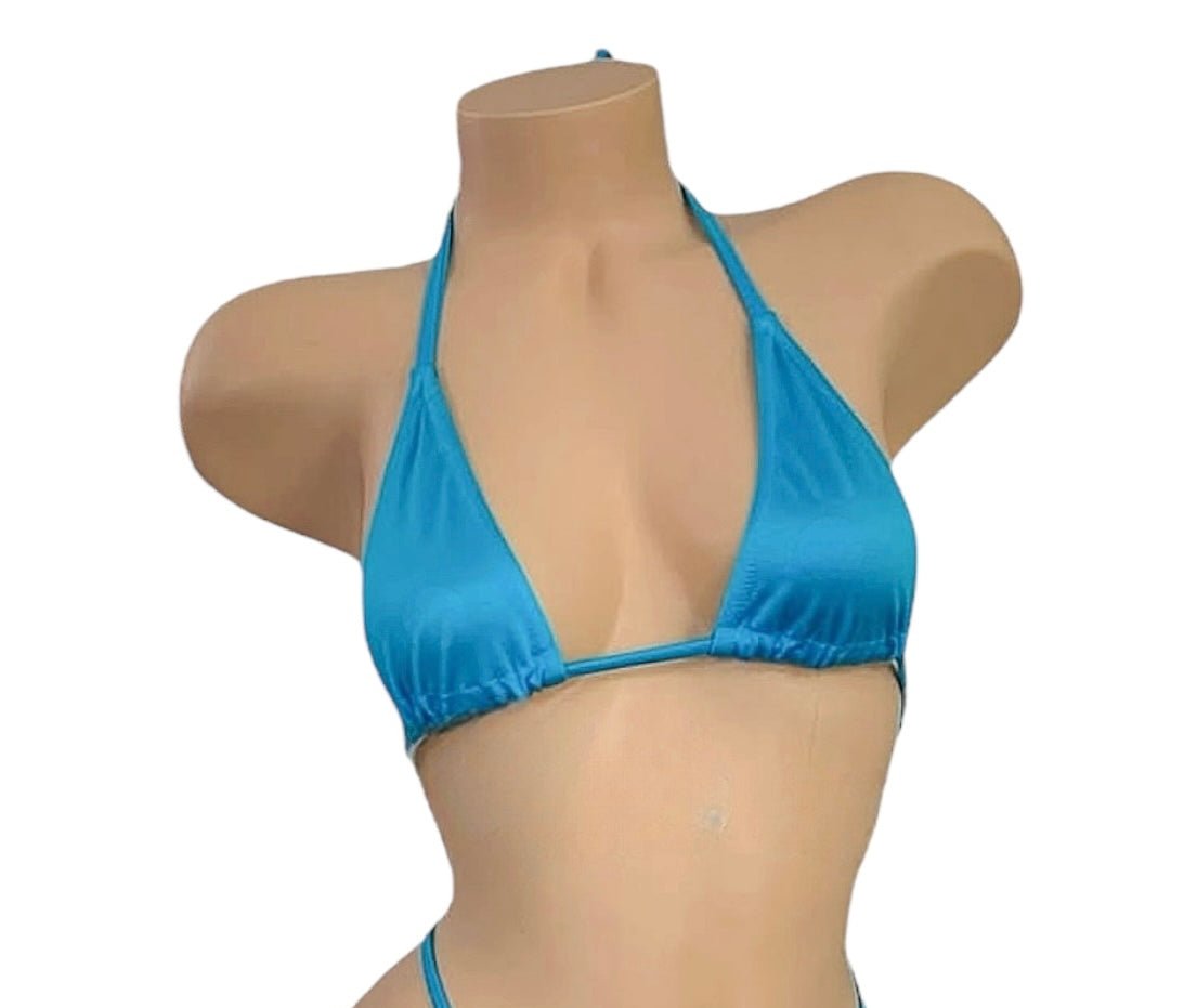 Ocean Blue G String Thong Mini Tri - Kini Set - GrlFriday Shop