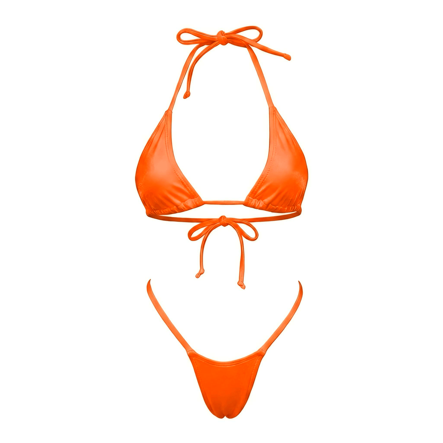 Orange G String Thong Mini Tri - Kini Set - GrlFriday Shop
