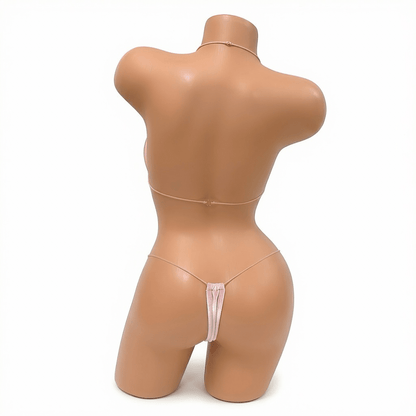 Pastel Pink Velvet Microkini Set - GrlFriday Shop