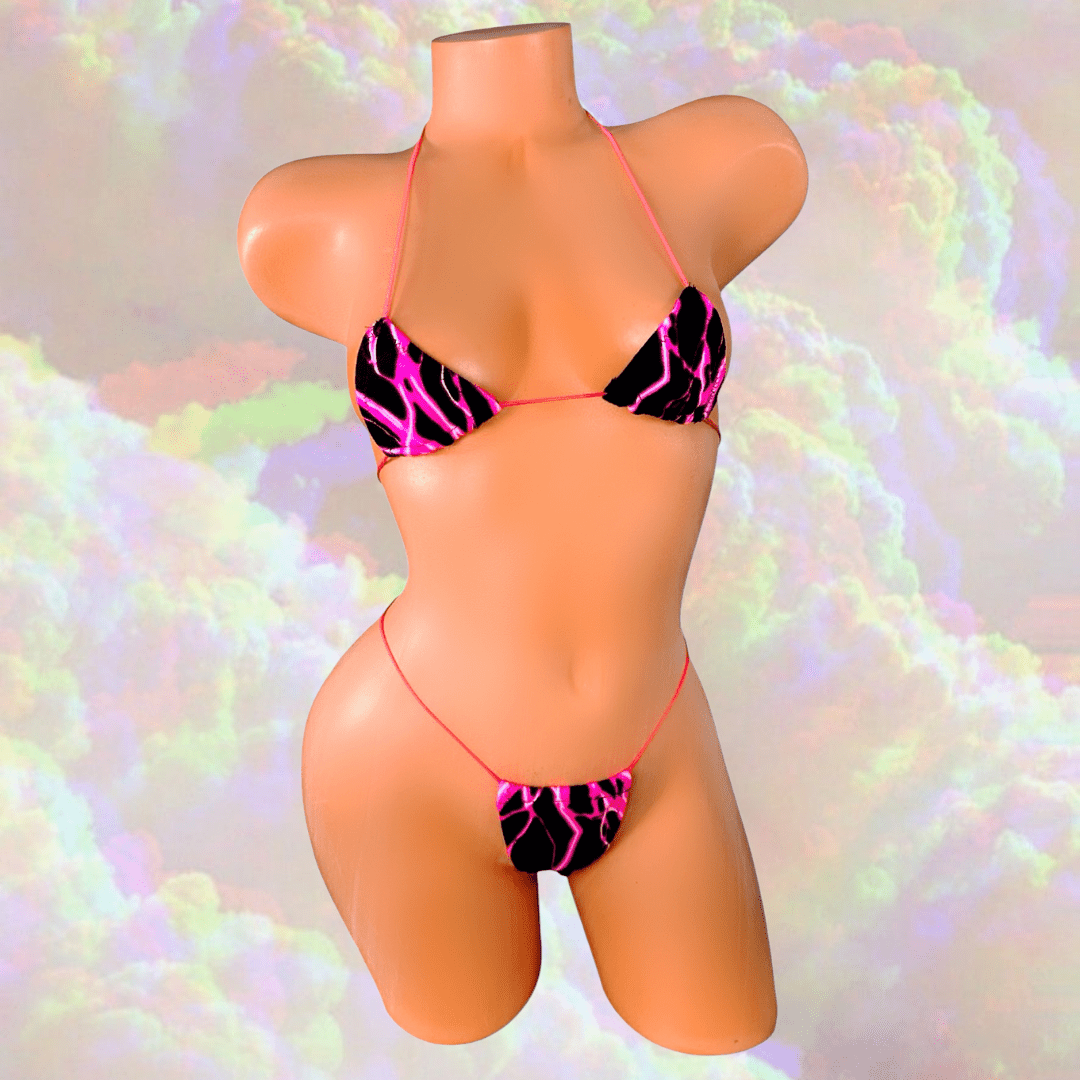 Pink Lightning Microkini Set - GrlFriday Shop