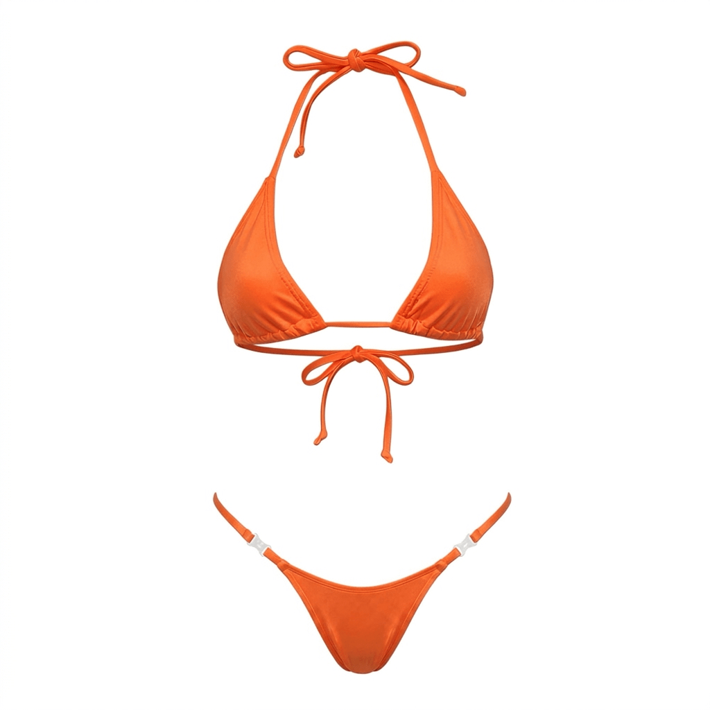 Quick Release G - String Bikini Set - Orange - GrlFriday Shop
