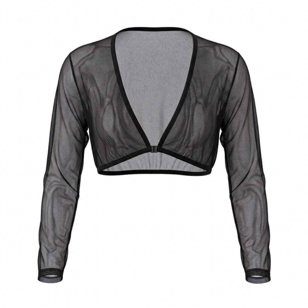Reversible Black Sheer Mesh Bolero Shrug - GrlFriday Shop